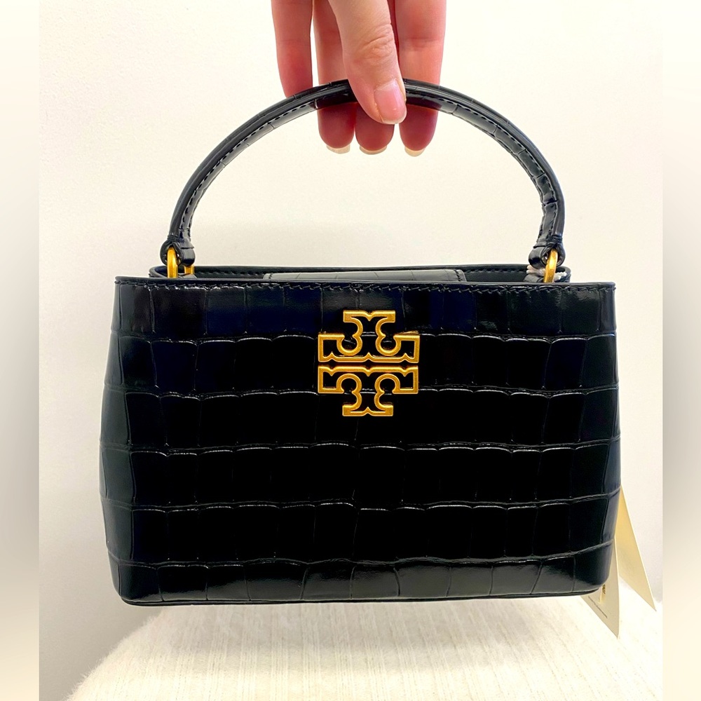 🖤NWT Tory Burch Britten Embossed Micro Satchel